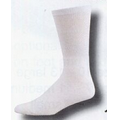 White Heel & Toe Crew Sock w/ Mesh Upper & Arch Support (10-13 Large)